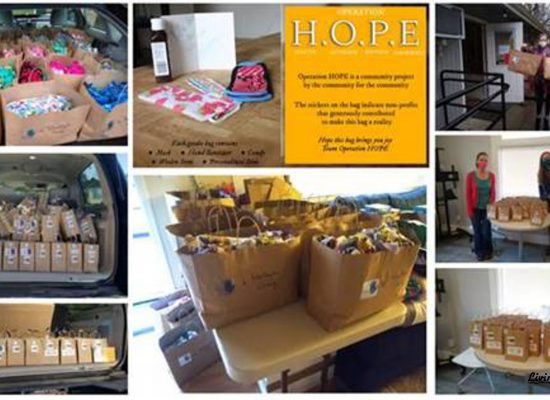 Operation HOPE – 485 Care Packages