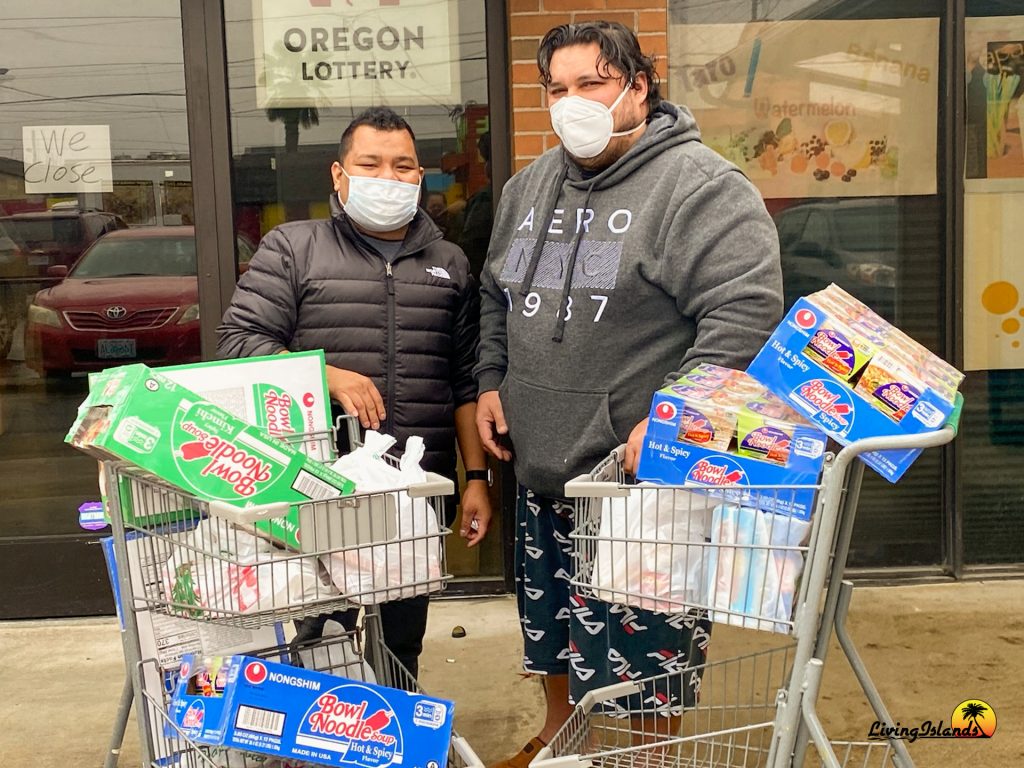 Food donations to community members hit by Covid-19 in Salem
